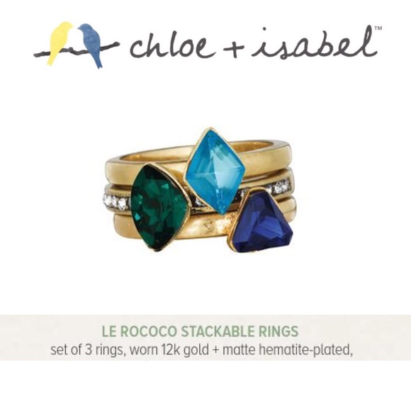 3️⃣Set 🆕 Le Rococo Stackable Rings c+i R052BG-6 - Picture 5 of 8